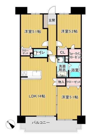 エクレール平尾602号間取り